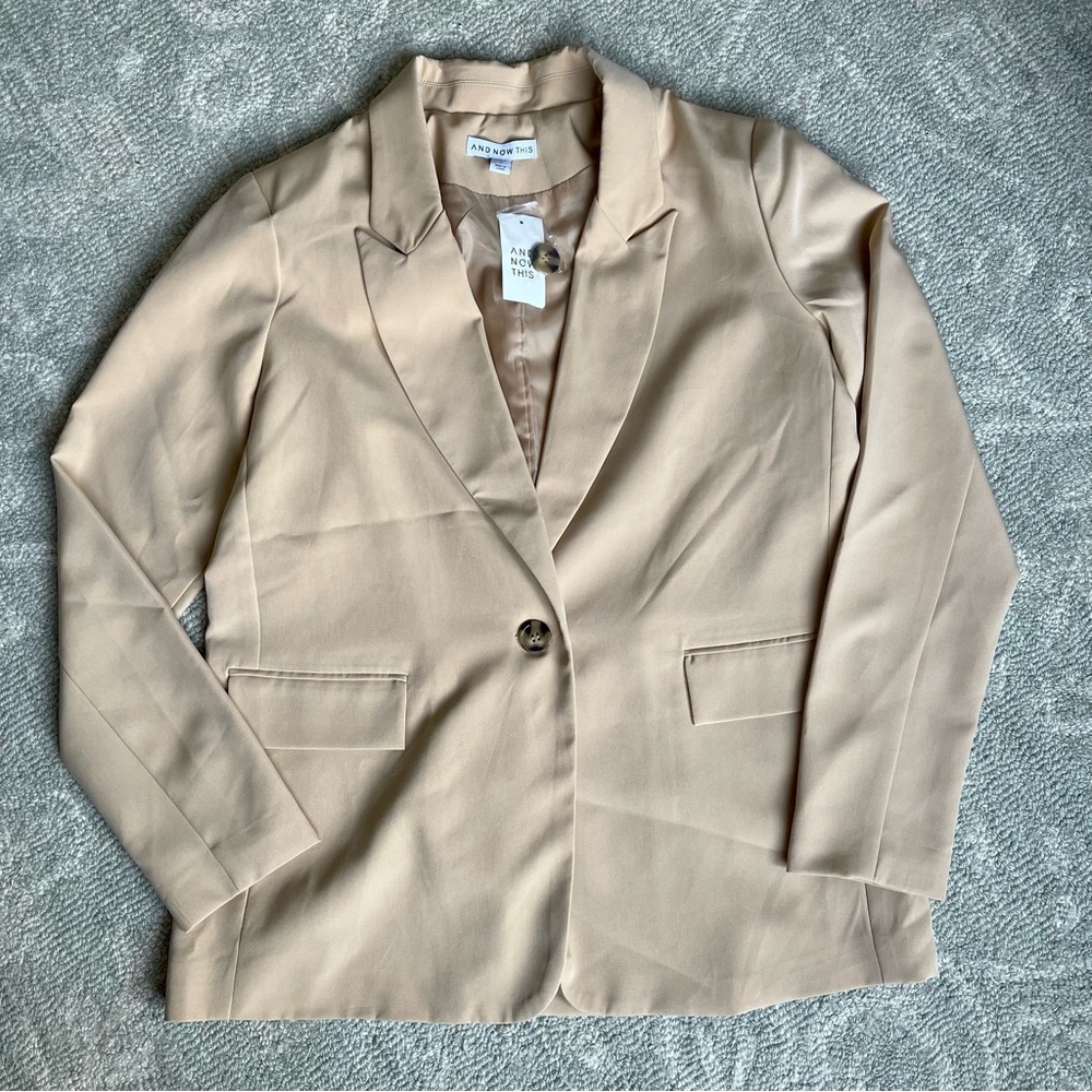 AND NOW THIS Oversized Single-Breasted Blazer